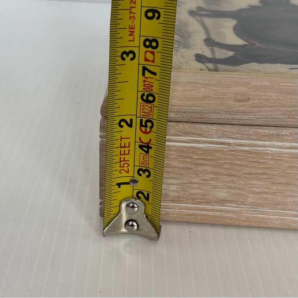 Vintage Kimberly Enterprises Art Tile Rhinoceros Jewelry Music Box - Picture 12 of 12